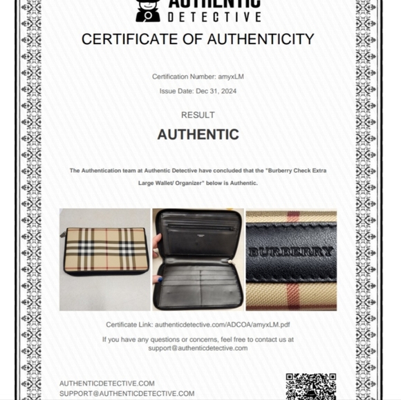 BURBERRY BRAND-NEW GIANT WALLET ORGANIZER comes with dustbag and COA - Picture 15 of 16